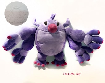 Custom plush made to order plush  just like Kixx,  drawing  toy , picture to toy, made to order , not official, funmade, 40 cm