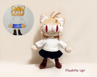 Custom plush made to order plush,  drawing  toy , picture to toy, made to order , not official, funmade, 40 cm