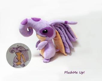Custom plush made to order plush alien,  drawing  toy , picture to toy, made to order , not official, funmade, 40 cm