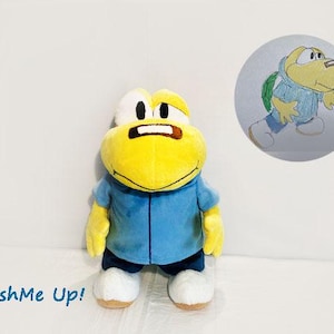 Custom plush made to order plush  turtle, drawing  toy animal, picture to toy, made to order , not official, funmade, 40 cm