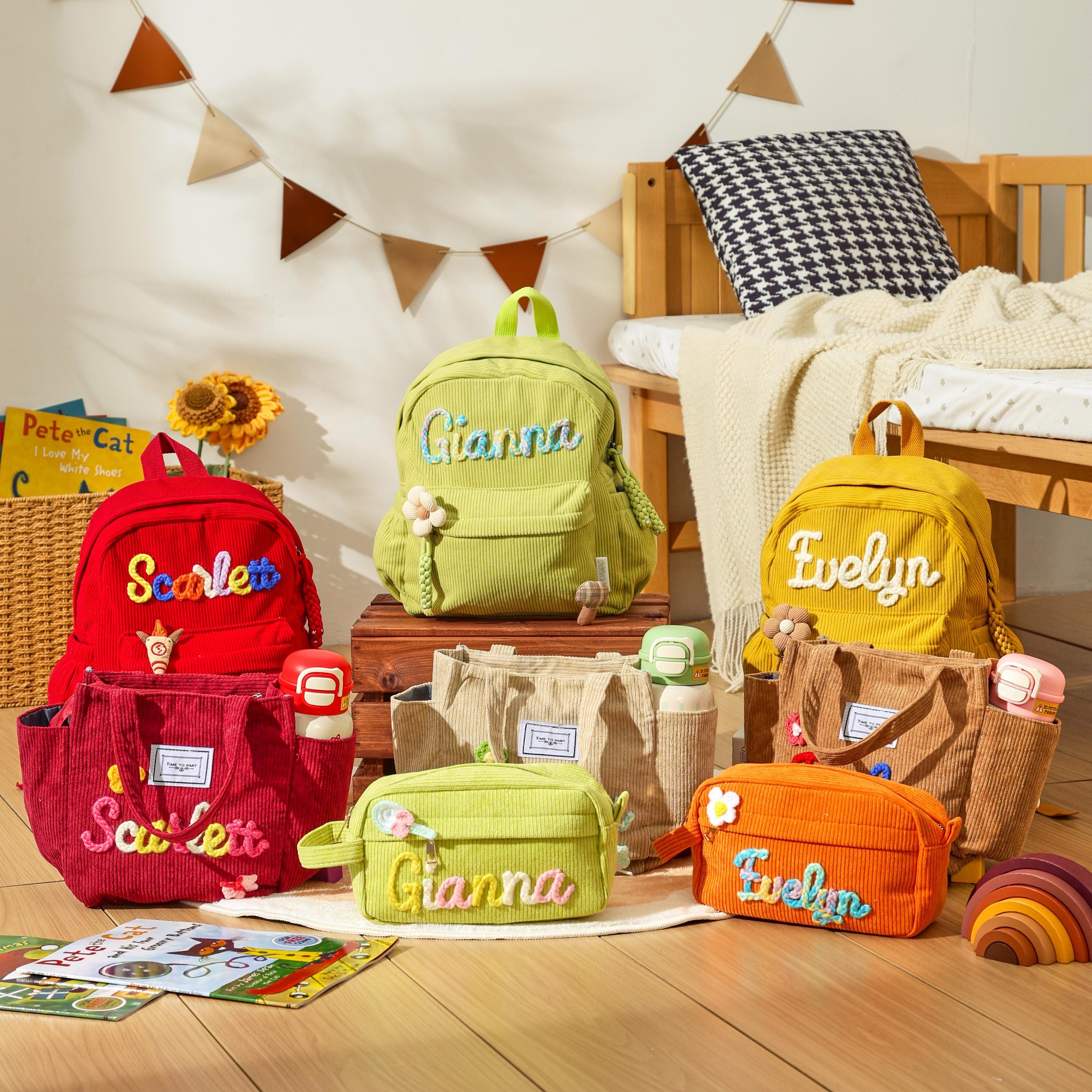 Personalized Kids 3-piece Set: Backpack, Lunch Bag, Pencil 