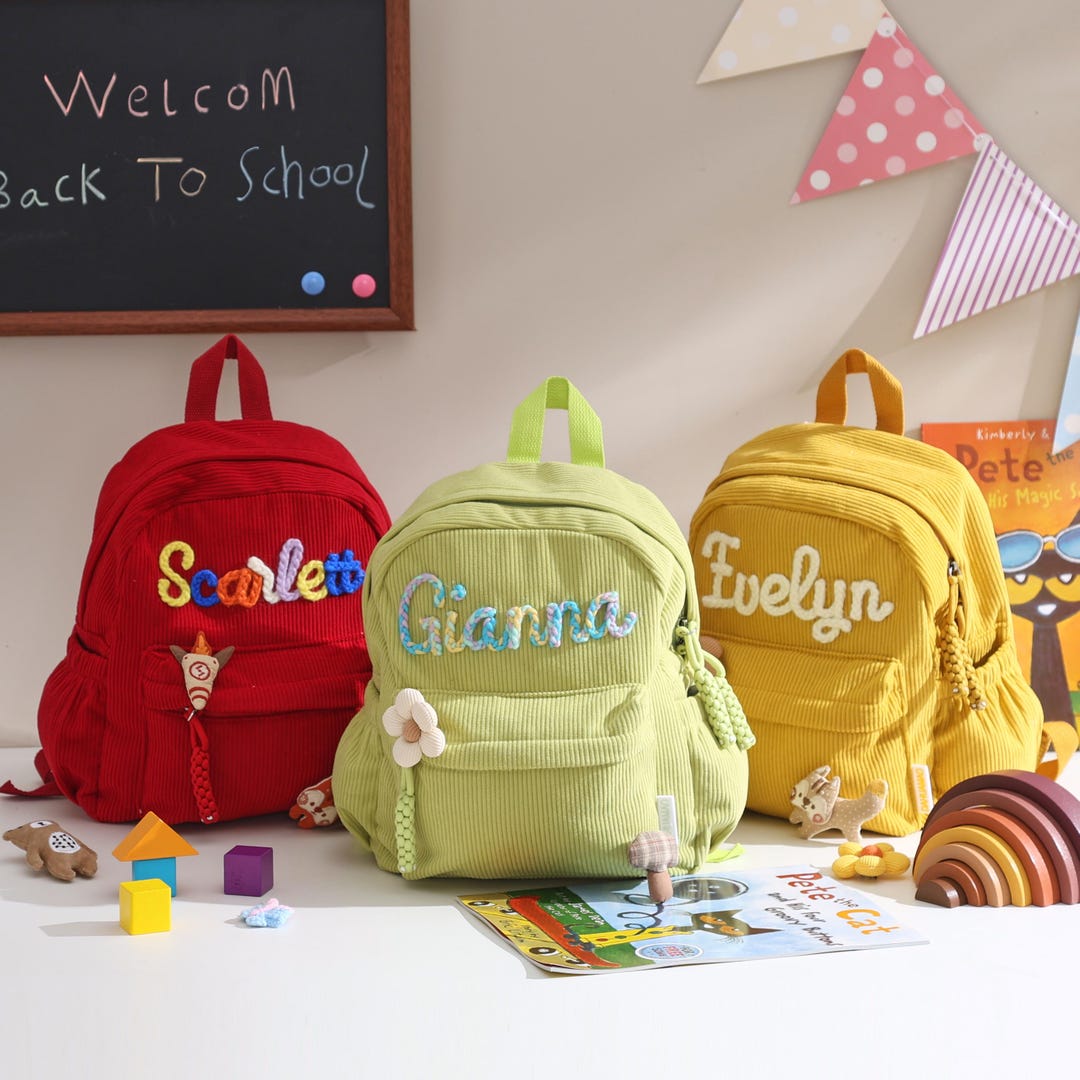 Personalized Toddler Backpack Custom Name Preschool Bag Back To personalized-toddler-backpack-custom-name-preschool-bag-back-to