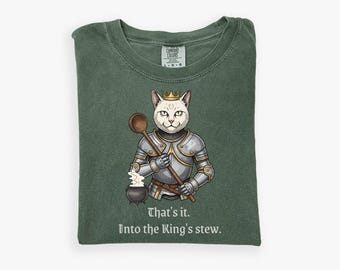 Funny Medieval Weird Cat Shirt, Ren Faire Knight Cat, Renaissance Fair Shirt, Weirdcore Shirt, Cat Lover Tee, Sarcastic Shirt, Medieval Gift