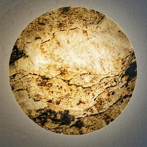 Handmade Marble Wall Lamp: Scandinavian Minimalist Stone Sconce