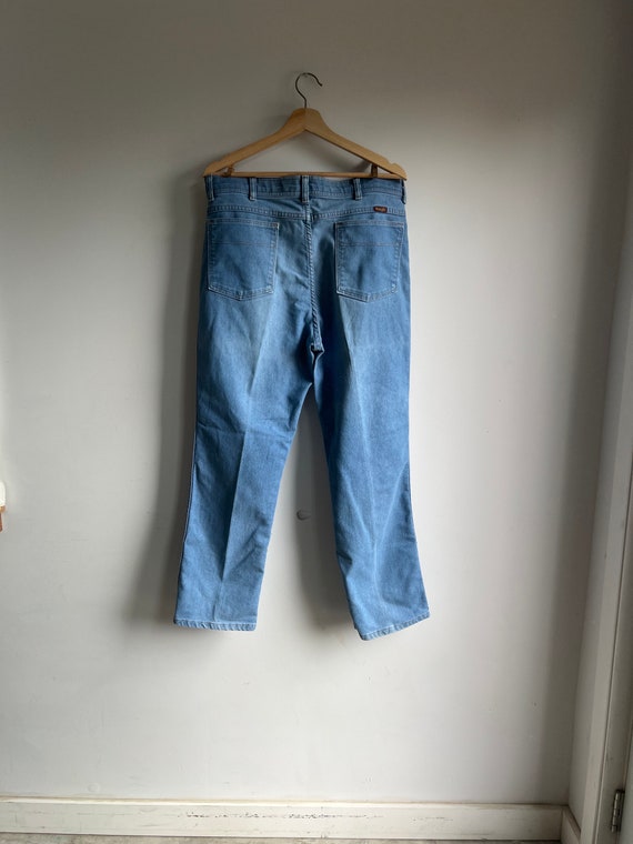 Vintage High Rise Wranglers // Blue jeans // xl - image 2