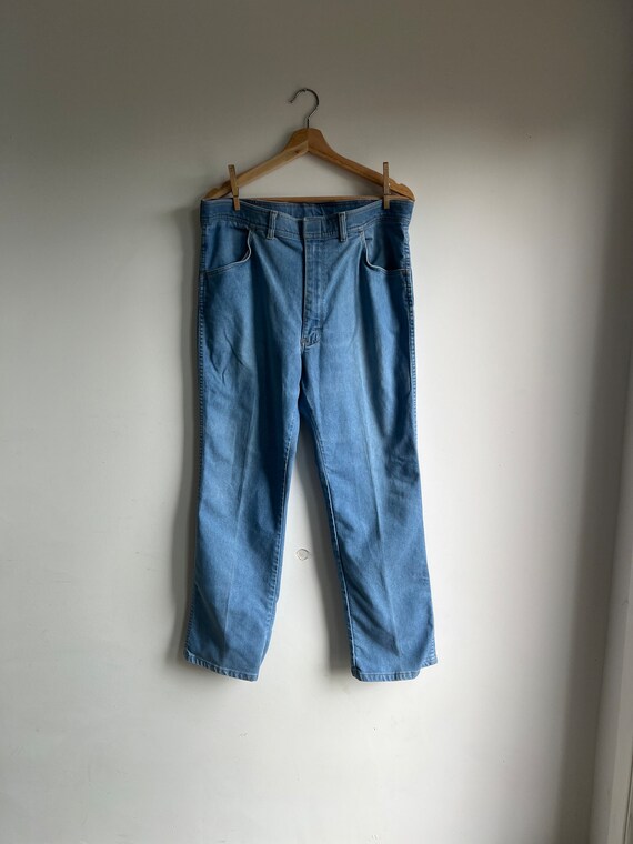 Vintage High Rise Wranglers // Blue jeans // xl - image 4