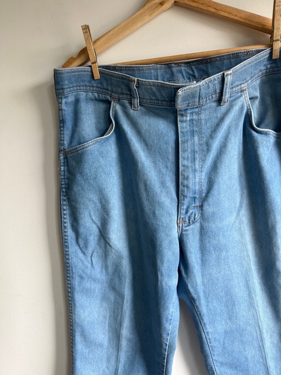 Vintage High Rise Wranglers // Blue jeans // xl - image 3