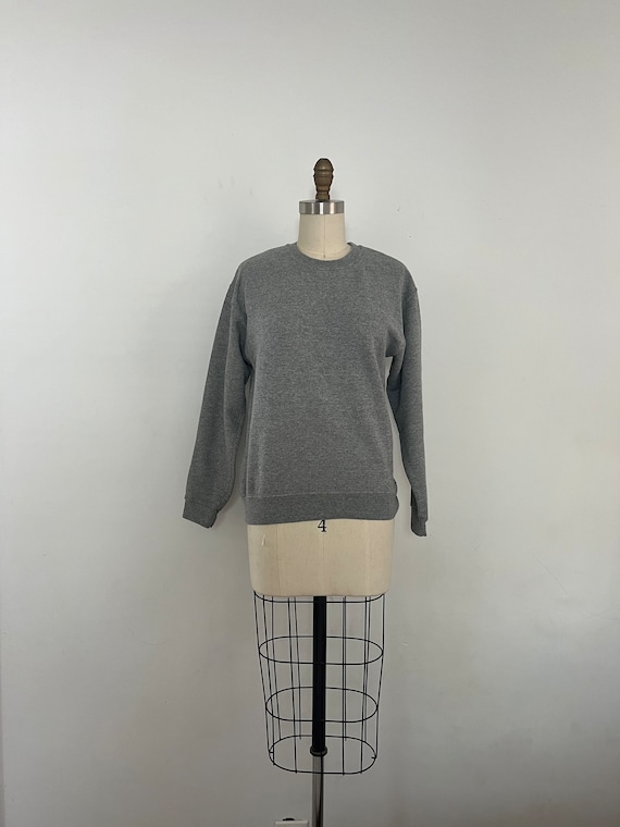 vintage 90s gray sweatshirt xs small - image 1