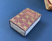 Printable Mini Book Box - Origami Gift Box - No Glue Paper Box - Book Lover Gift - Tiny Keepsake Box