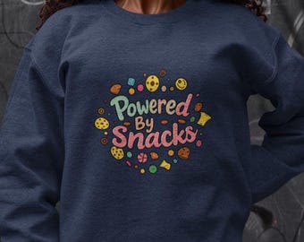 Sudadera para amantes de los bocadillos, suéter gráfico divertido, regalo para amantes de la comida, regalo para ella/él, ropa acogedora de otoño, sudadera para amantes de la cocina, divertida
