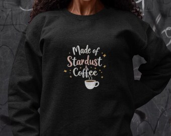 Sudadera para amantes del café, regalo acogedor para los amantes del café, suéter de otoño, top divertido, regalo para ella, estilo cafetería, estilo vintage, suéter divertido