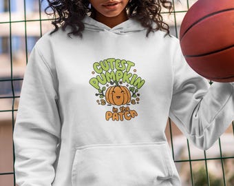 Sudadera con capucha de calabaza, ropa de otoño, suéter de Halloween, buen humor, regalo para ella, suéter acogedor, moda de otoño, regalo de otoño, divertido