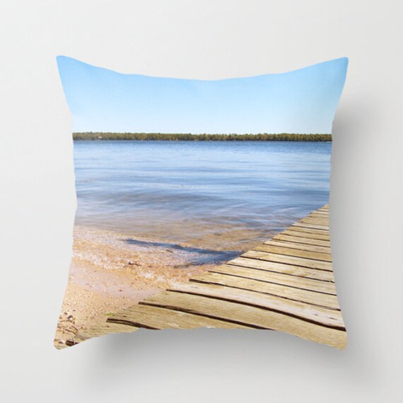 Coastal Pillow Cover Beach House Decor Cotton Throw Cushion Etsy