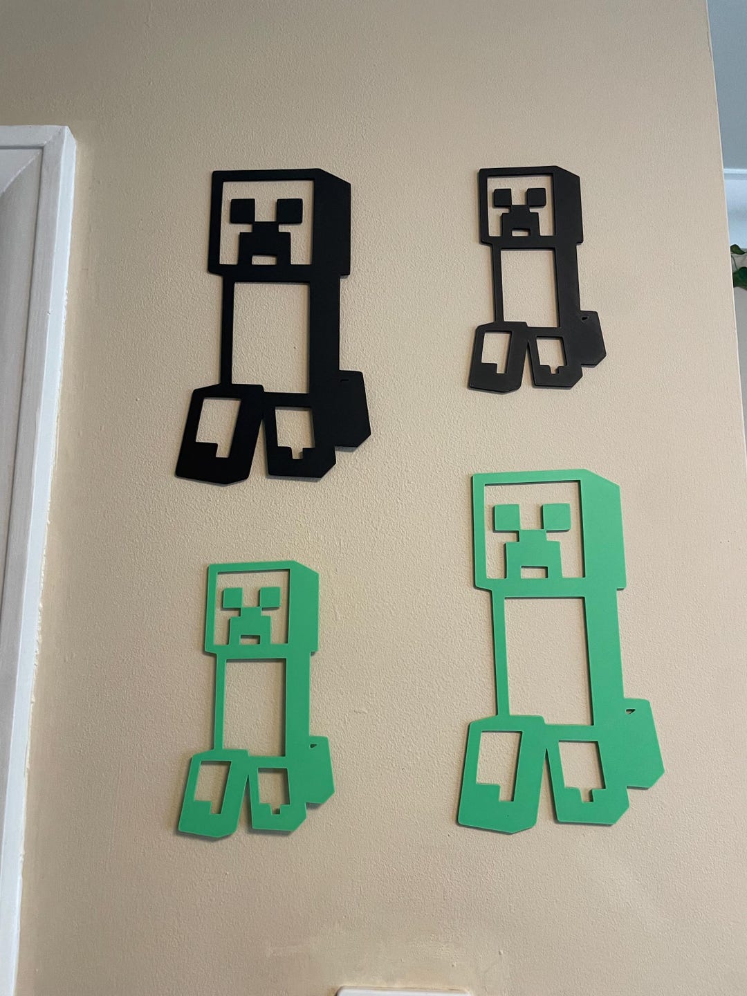 Minecraft Wall Decor - Set of 4 - 3D Printed - Etsy UK
