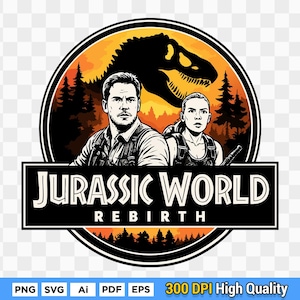 Jurassic T-Rex Shirt Motiv: Jurassic World Fan Art (Digitaler Download SVG / PNG)