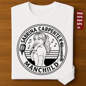 ミュージシャン sabrina carpenter manchild tee Sabrina Carpenter Manchild Rhinestone Tee