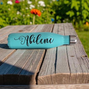 Custom Stainless Steel Water Bottle,Personalized Name Gift for Bridesmaids & Weddings
