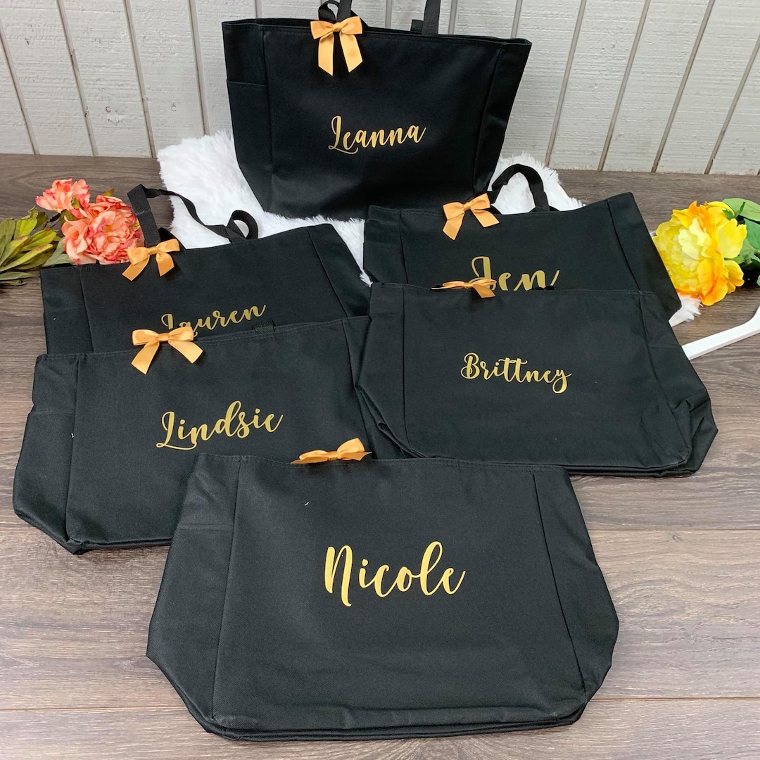 Personalized Bridesmaid Tote Bag | Wedding Party Gift- Bridal - Etsy