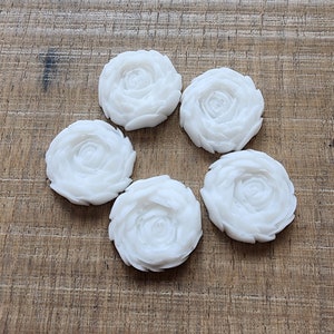 Furniture Applique, Resin Mold, Vintage Look, Architectural Flowers Roses x 5 Shbby Chic Boho Appliques