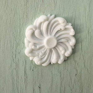 Resin Applique for Furniture & Home - Vintage Look Flower Decorative Furniture Mold Antique Style Applique Shabby Chic Décor Floral