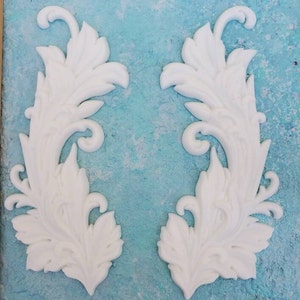 Resin Furniture Applique: Vintage Style Decorative Scroll (Set of 2)