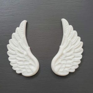 Resin Angel Wings Applique: Vintage Style Furniture Decor