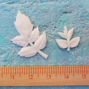 Vintage Leaf Resin Furniture Appliques: Rustic Charm for Furniture & Home Set of 2 Shabby Chic Furniture Appliques