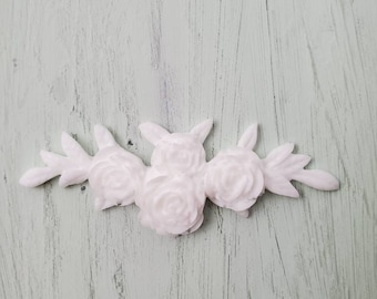 Resin Furniture Applique: Shabby Rose Swag, Vintage Style