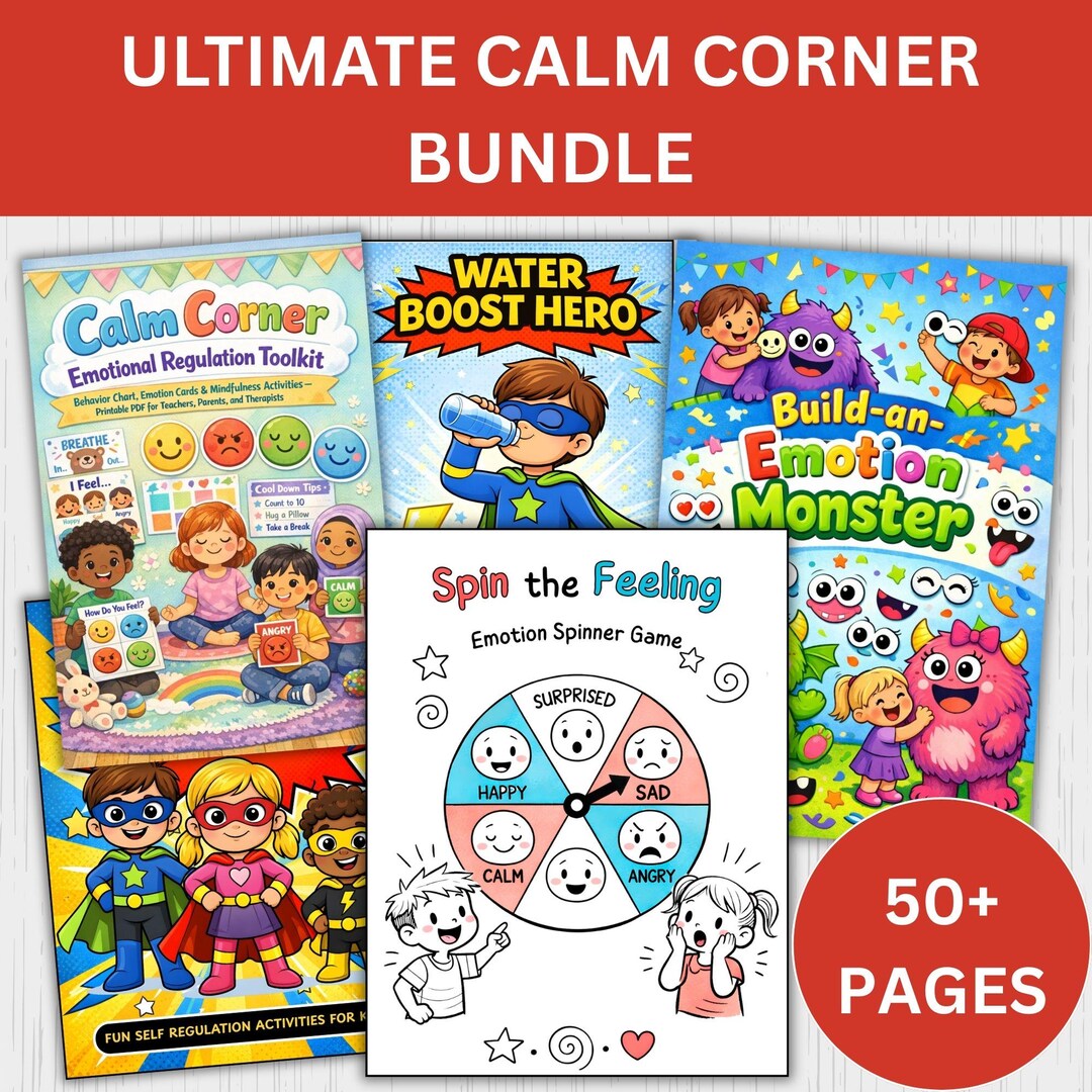 Ultimate Calm Corner Printables for Kids | Emotional Regulation & SEL ...