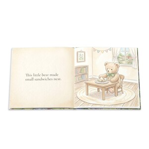 Beary First Birthday Custom Childrens Book, Personalized Birthday Book for Boy, Custom Kids Book Birthday Gift, Bear Themed Birthday Gift image 11