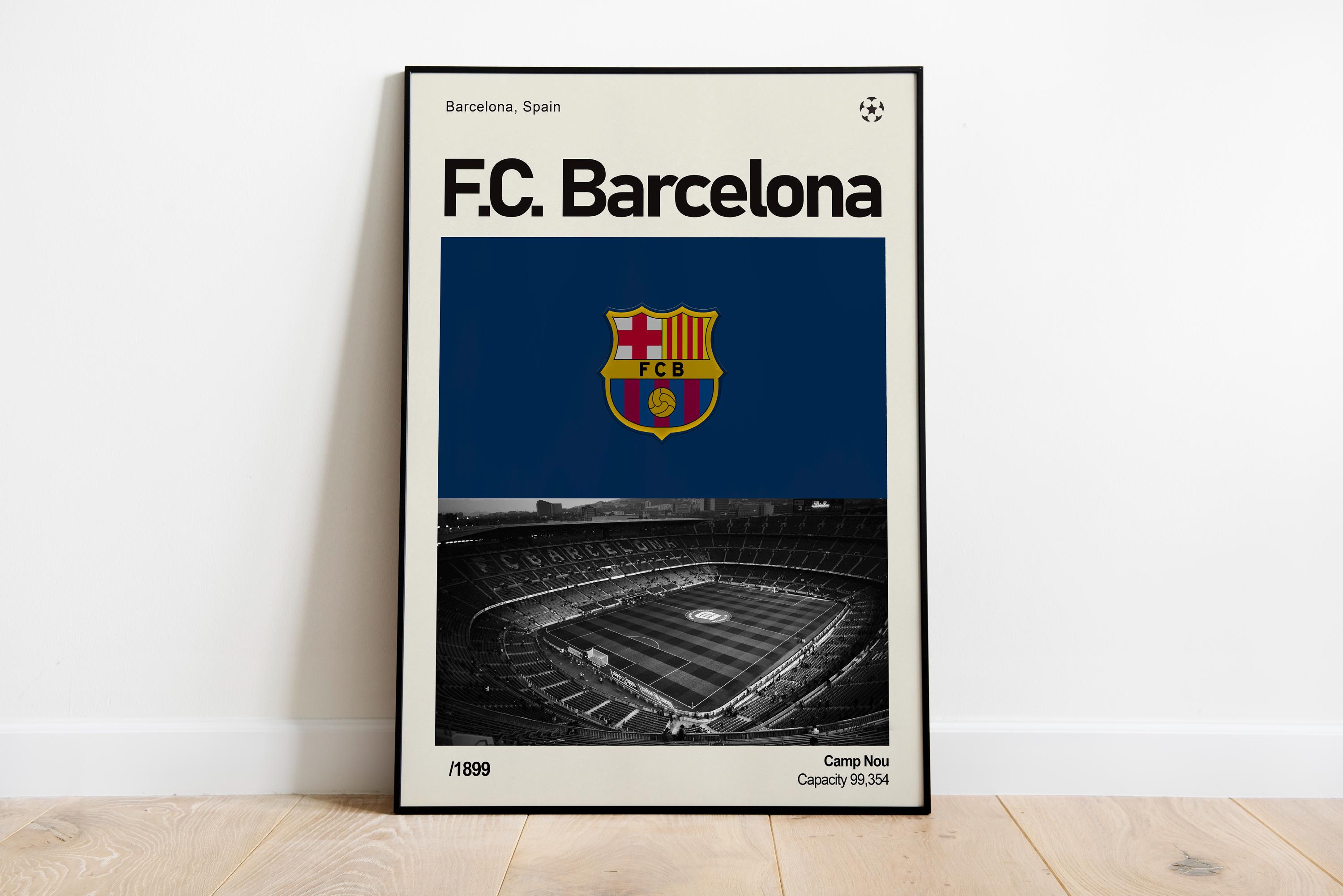 Barcelona FC | Barcelona FC Poster | Minimalist Poster | Gift | Wall ...