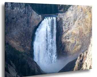 Artist Point - Lower Falls and Grand Canyon of the Yellowstone Photo, Waterfall Wall Art