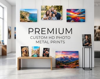 Stampe fotografiche HD personalizzate su metallo / Quadri su alluminio lucido, ritratti