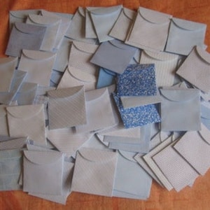 25 Mini Envelopes - Recycled Security Envelopes - Recycled Mini Envelopes - Tiny Envelopes - 1 7/8" x 2"