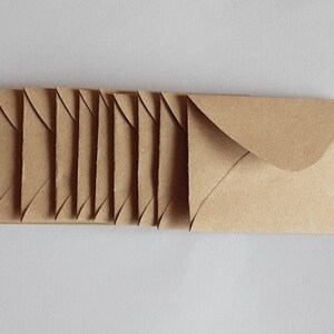 50 Tiny Brown Envelopes Brown Kraft Envelopes Recycled Mini Envelopes Tiny Envelopes 1.5 x 2 image 6