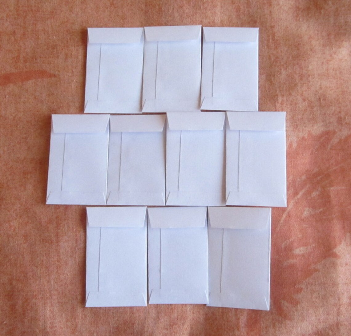 10 Tiny White Coin Envelopes Tiny Coin Seed Envelopes Tiny Etsy