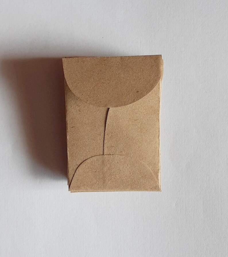 200 Mini Brown Coin Envelopes Recycled Brown Envelopes Etsy Ireland