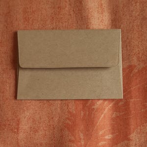 Mini Brown Envelopes - Set of 50 - 9.5cm x 6.5cm (3 3/4" x 2 1/2")