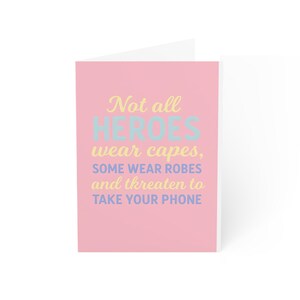 Cartes de voeux fantaisistes de héros, parfaites pour les amis, amusantes, anniversaires de remerciement, notes de motivation, cadeau d'anniversaire, cadeau pour elle, cadeau pour maman