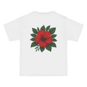 Tropical Floral Tee, Summer T-Shirt, Casual Everyday Wear, Beach Outing Shirt, Gifts for Nature Lovers, Relaxed Vibe Tee, Summer clothes