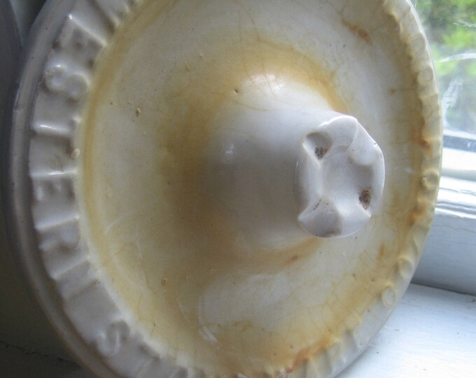 Western Stoneware Jug Lid Monmouth Pottery Illinois Etsy