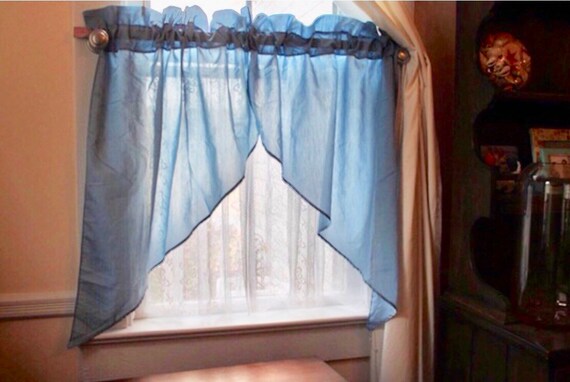 Valances Fish Tail Swag Window Treatments Curtains Swag Etsy