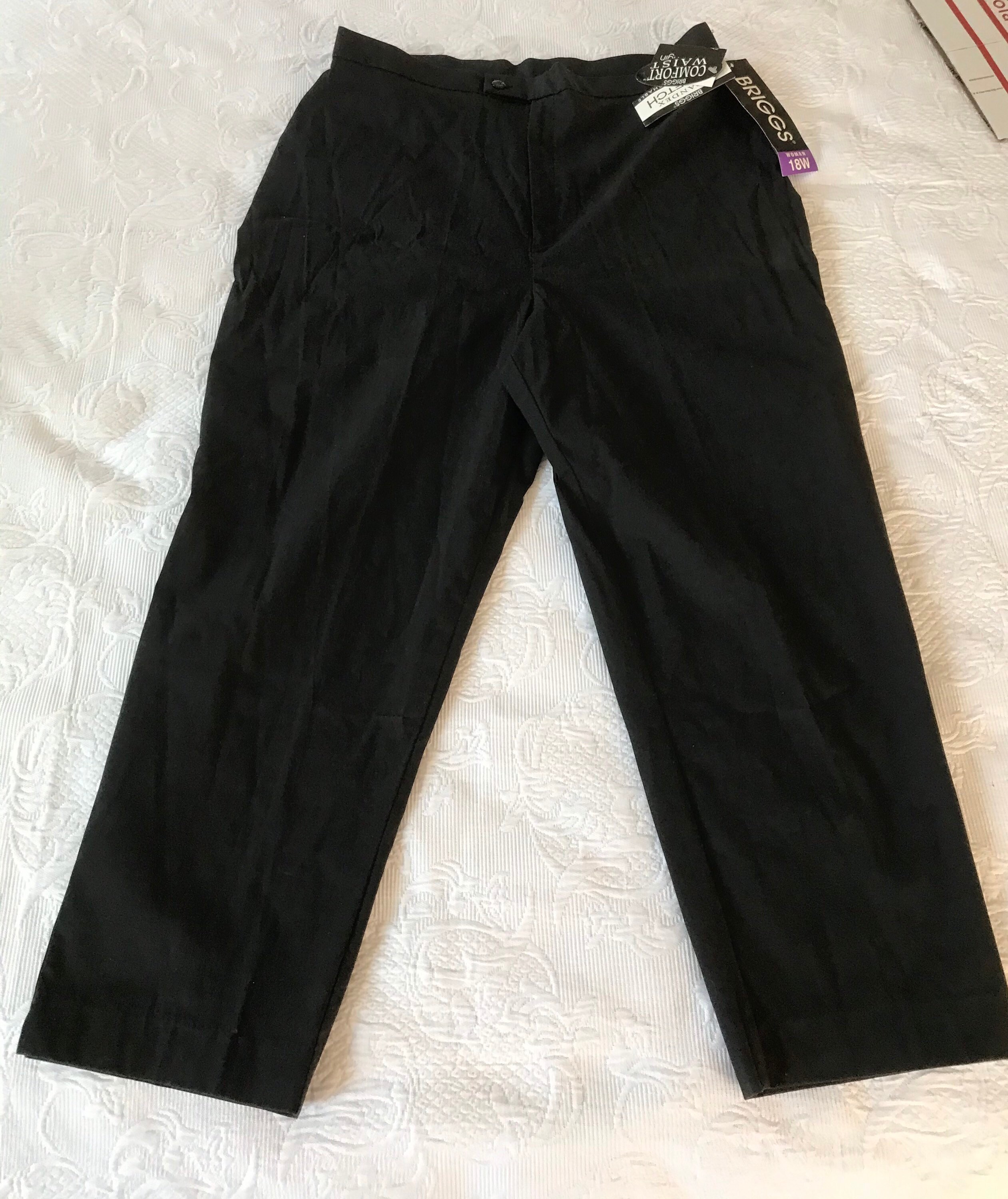 Pants Briggs BlackNWT plus Sizecotton made in USA | Etsy