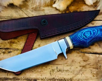 Hunting knife handmade J2 stainless steel blade natural handle material gift for everyone