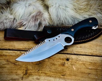 Hunting knife handmade J2 stainless steel blade natural handle material gift for everyone
