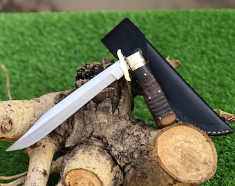 Cobra Folding Knife handmade natural Handle Hunting pocket Knife with sheath