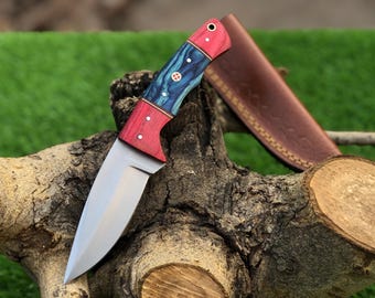 Hunting knife handmade stainless steel blade natural handle material gift for everyone