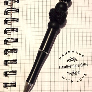 Stylo perlé noir