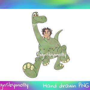 The Good Dinosaur Wall Art - Arlo Dinosaur Hand Drawn Digital Download - The Good Dinosaur Clipart