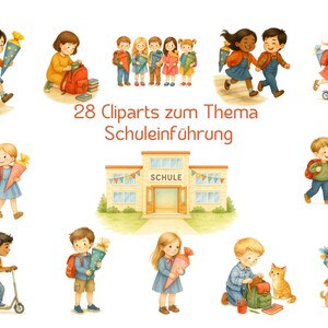 Clipart de rentrée scolaire / clipart d'introduction à l'école / cornet de bonbons de rentrée scolaire / cornet d'école numérique / écolier / rentrée scolaire / enseignant